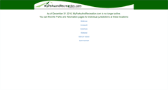 Desktop Screenshot of myparksandrecreation.com